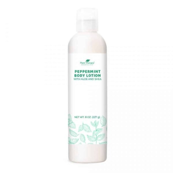 Peppermint Body Lotion With Aloe And Shea 8oz Front 960x960