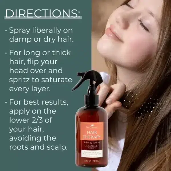Hair Therapy Shine And Soothe Detangler Spray 8oz 05