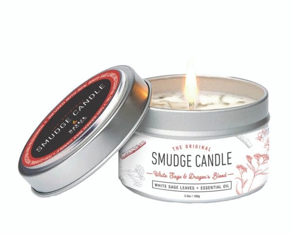 White Sage Dragon Blood Smudge Candle